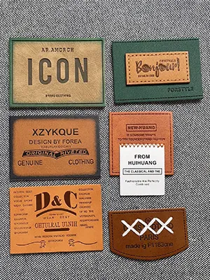 Custom jeans leather patches for private label denim