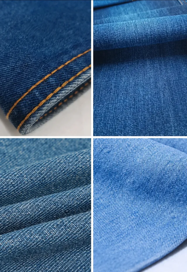 Premium denim fabric texture and custom denim material